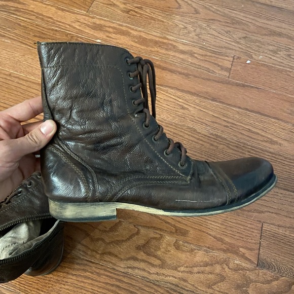 Steve Madden brown leather boots size 11 - Picture 3 of 5